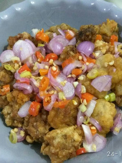 Foto resep Babi Goreng Tepung sambal matah