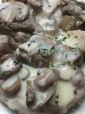 Involtini di Arista di suino con funghi champignon