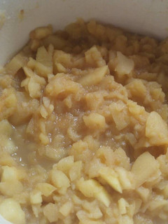 Una foto de Puré de manzana