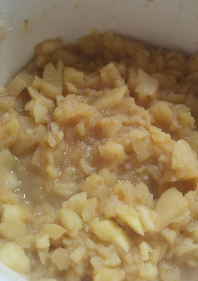 Una foto de Puré de manzana