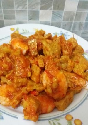 Foto resep Tempe Udang Balado
