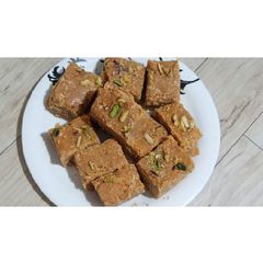 A picture of Instant Ghee & besan barfi.