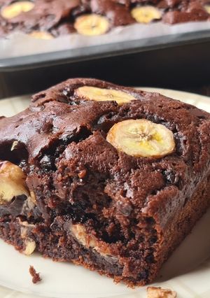 Foto resep Brownies Pisang