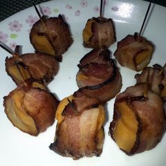 A picture of Sweet Potato Wrapped In Bacon.