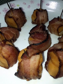 A picture of Sweet Potato Wrapped In Bacon.