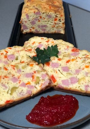 O poză a rețetei Chec aperitiv 🫑🫒🧀🥓.