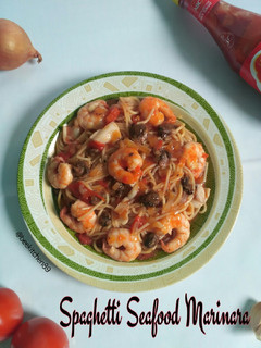 Foto resep Spaghetti Seafood Marinara