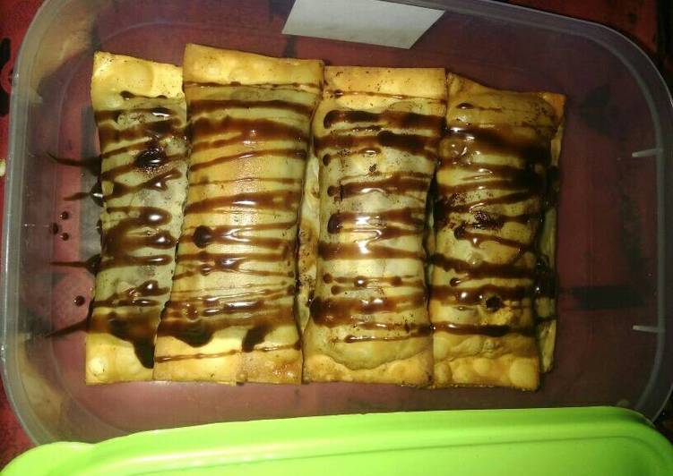 Pisang goreng coklat leleh by nufanufo