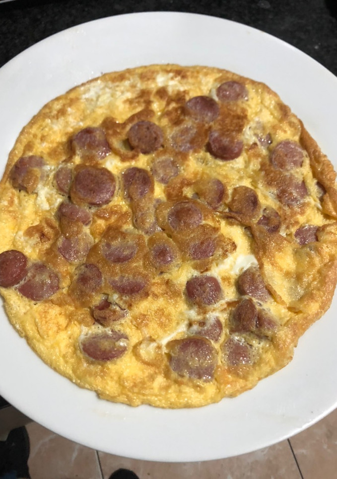 Una foto de Tortilla de salchichas
