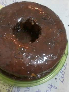 Foto de Bolo de cenoura com cobertura de brigadeiro