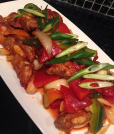 sườn non xào chua ngọt