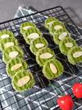 Matcha Almond Cookies