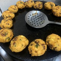 A picture of Masala Vada: Perfect Snack to go with Ginger Tea.