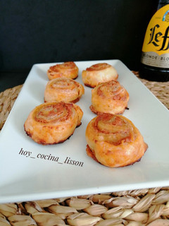 Una foto de Rolls de pesto rosso
