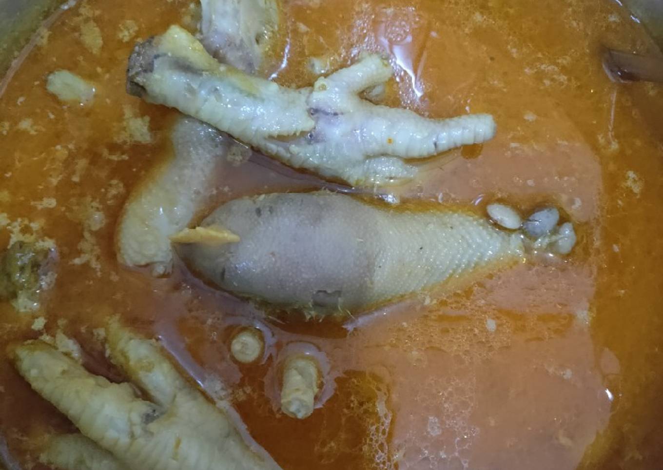 Lodeh kepala dan ceker ayam
