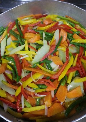 Una foto de Salteado de vegetales