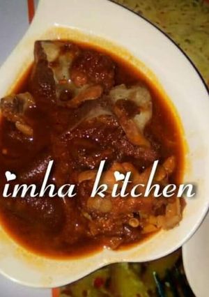 Cow head pappesoup ainihin hoton girkin