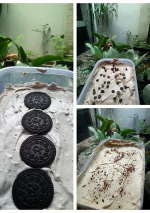 Foto resep Ice cream cookies and cream/coklat/strawberry/kopi