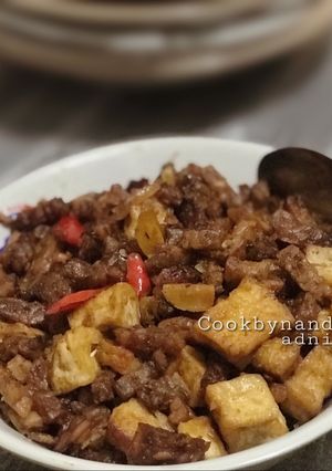 Foto resep Oseng Tahu Tempe #BikinRamadhanBerkesan