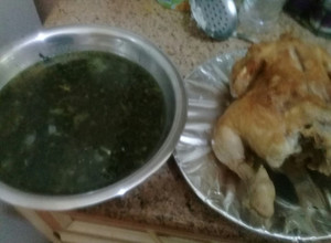 صورة لوصفة ملوخيه مصريه على اصولها