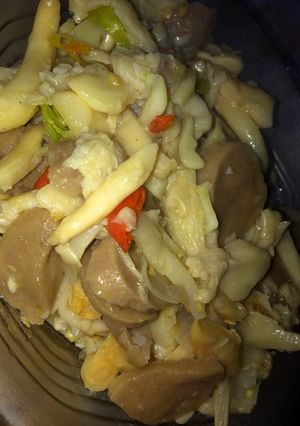 Foto resep Tumis jamur bakso pedas