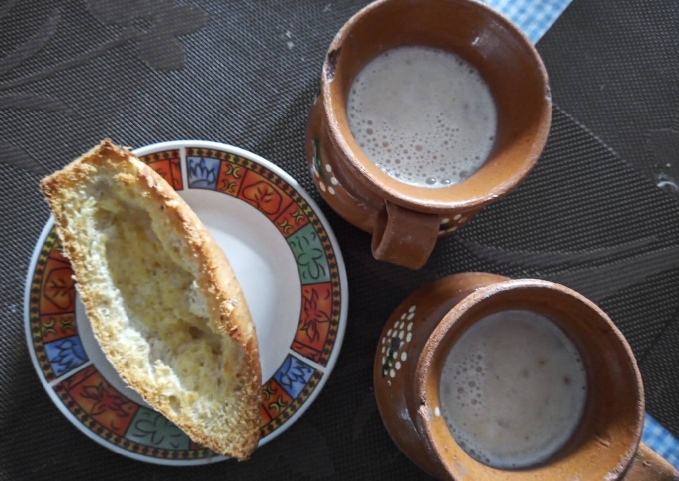 Atole de mazapán ☕🍪