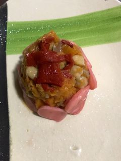 Una foto de Ensalada de garbanzos con calabaza
