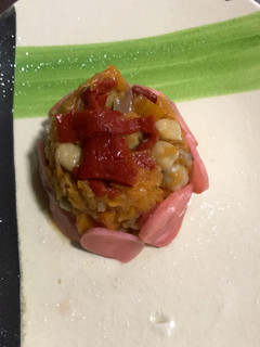 Una foto de Ensalada de garbanzos con calabaza