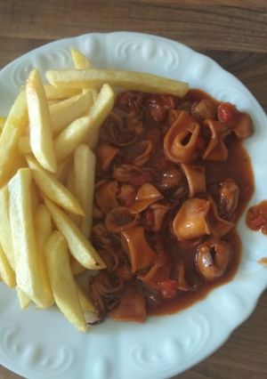 Una foto de Calamares a la salsa de mi suegra