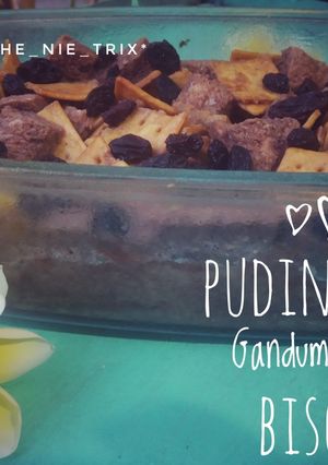 Foto resep Puding Roti Gandum dengan Biscuit