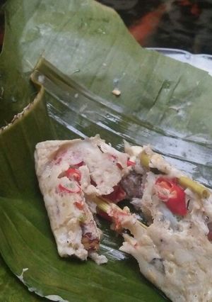 Foto resep Pepes teri nasi/teri basah