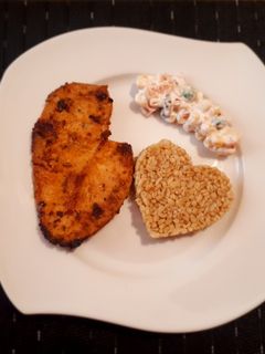 Borsos mustáros sült csirkemell recept fotója