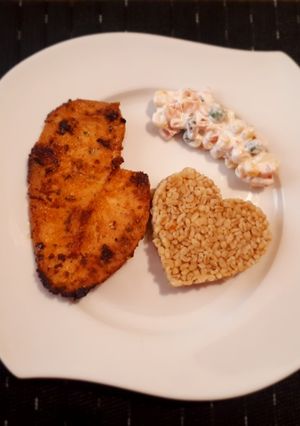 Borsos mustáros sült csirkemell recept fotója