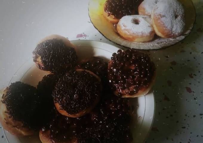 Donat lempuk (lembut dan empuk) tanpa telur