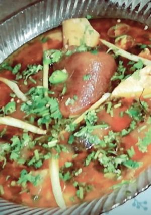 A picture of Mutton paya Recipe.