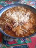 Soup with Sausage, Cabbage, and Orzo!