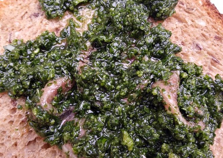 Acciughe con bagnetto verde