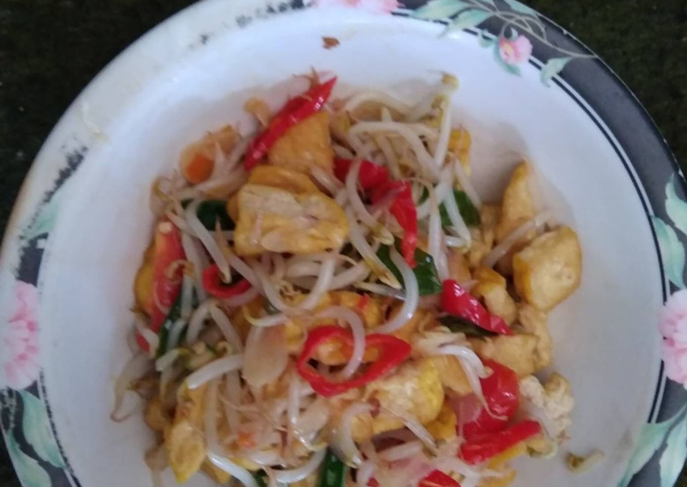 Tumis tahu toge
