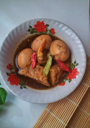 Foto resep Semur telur tahu ala betawi