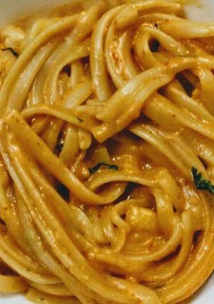 A picture of Shrimp Linguine with Thai Twist.