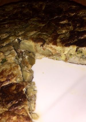 Una foto de 💚 Tortilla de berenjena💚