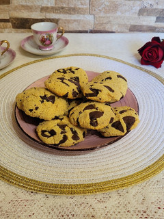 Una foto de Cookies almendras y chocolate