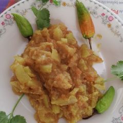 Lauki ki bhujia (Gourd) A picture of Lauki ki bhujia (Gourd).