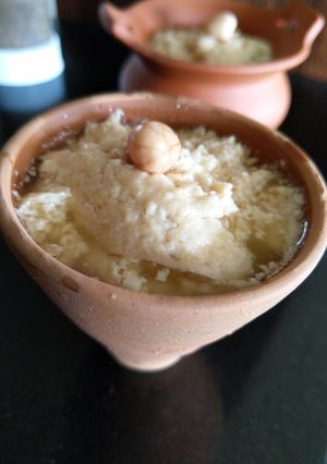 A picture of Peanut milk sweet curd.