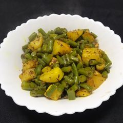A picture of Beans potato sabji.