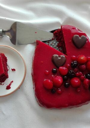 Una foto de Tarta de remolacha