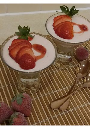 A picture of Strawberry mousse.