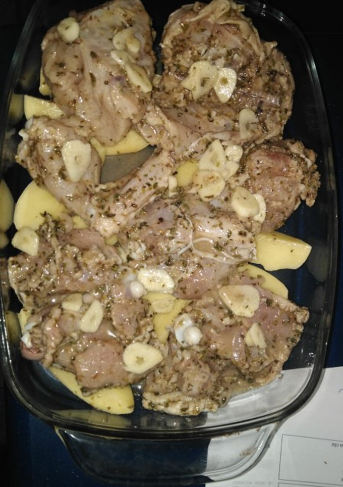 Una foto de Asado de pollo al horno