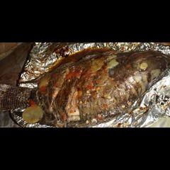 A picture of Roasted fish.