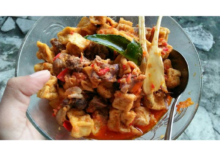 Sambal Goreng Ati Ampela + Tahu